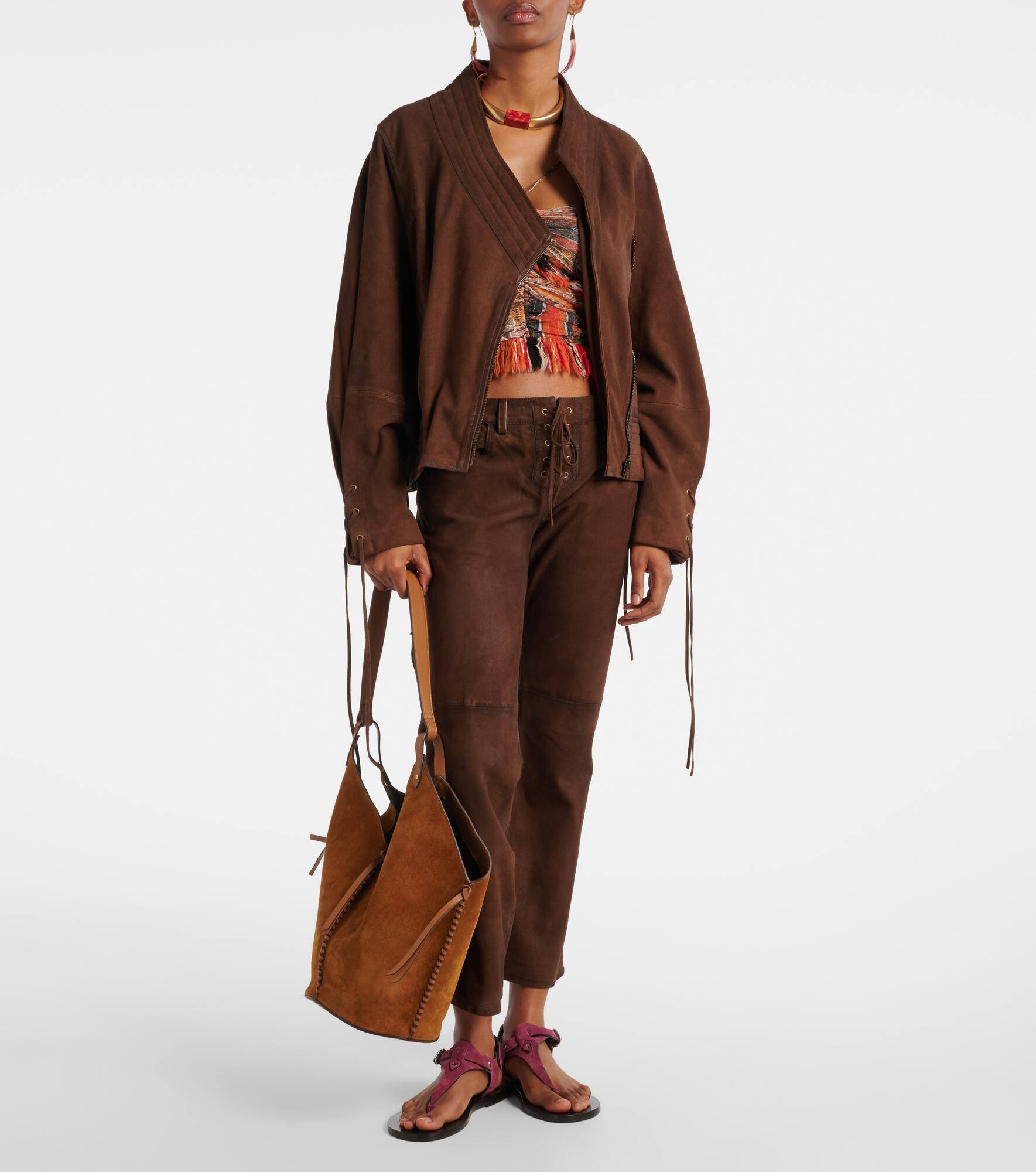 Tampa suede shoulder bag - 5