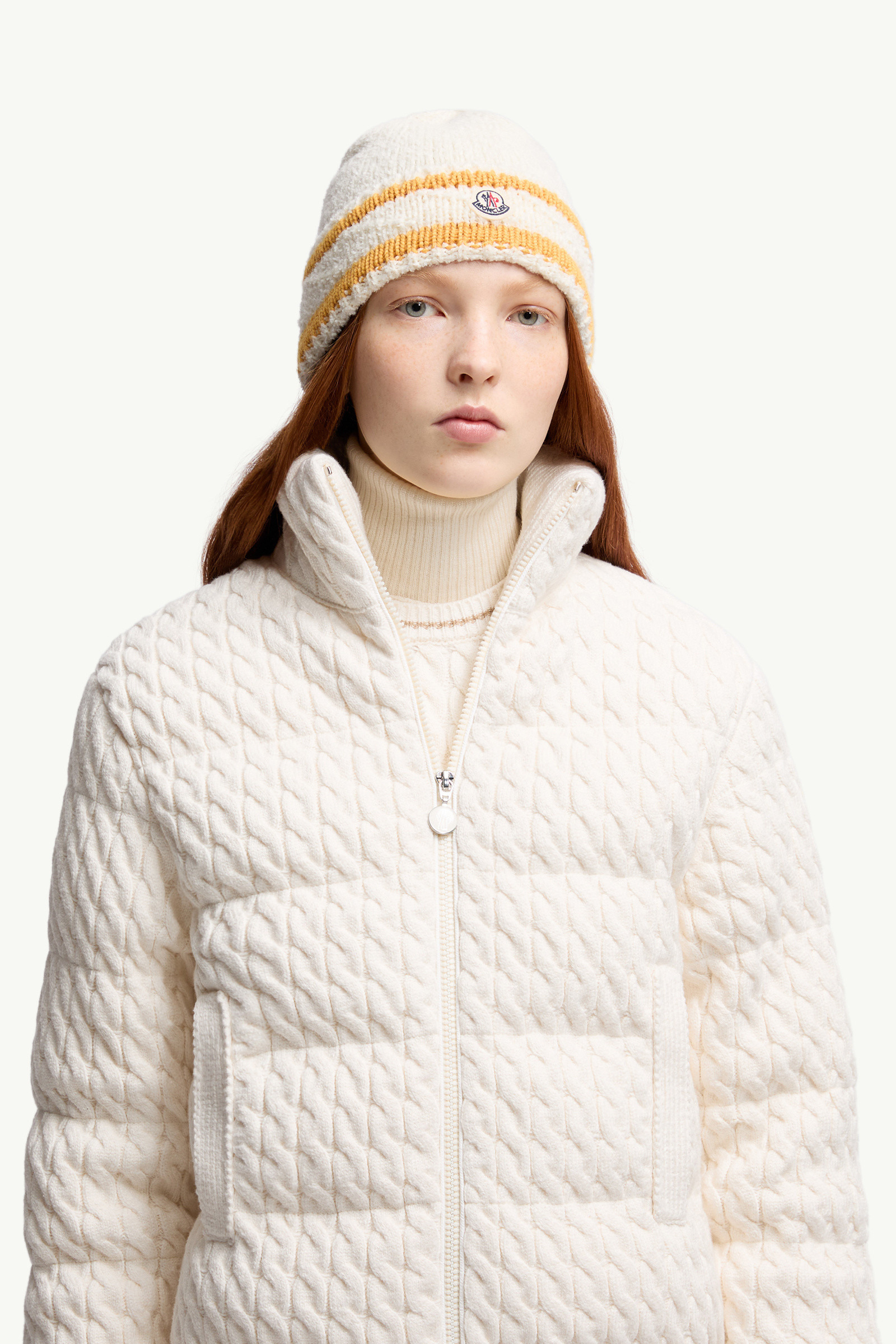 Striped Wool & Cotton Blend Beanie - 2