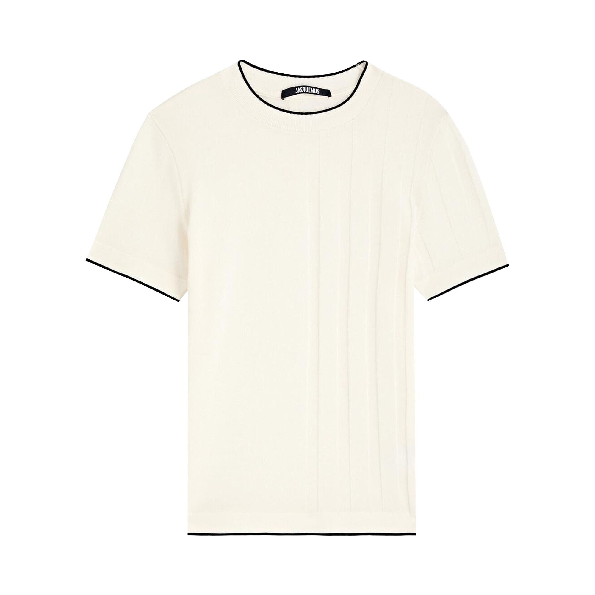 【関税込み】JACQUEMUS オフホワイト Le t-shirt Tricot Tシャツ The Tricot t-shirt by JACQUEMUS | Official website