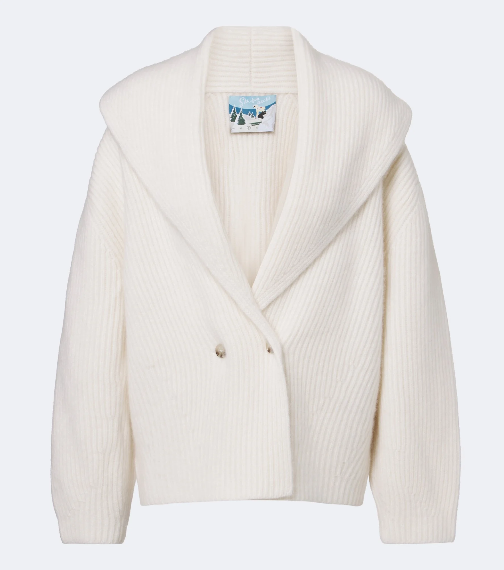 Lucille ribbed-knit cashmere cardigan - 1