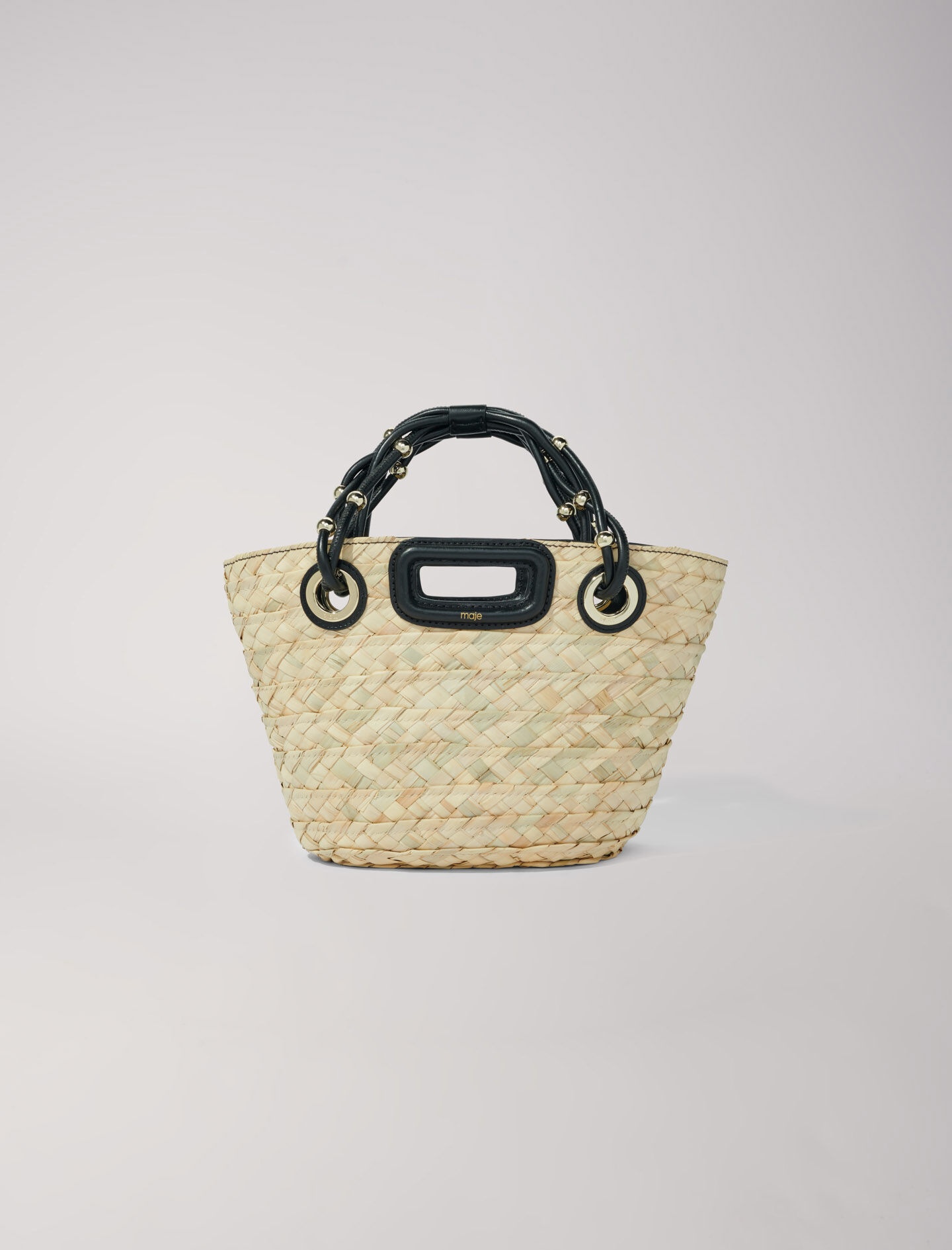 Mini woven basket bag - 1