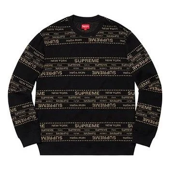 Supreme SS19 Metallic Jacquard Crewneck logo SUP-SS19-644 - 1