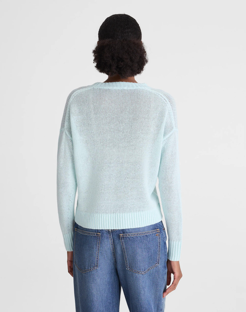 Madewell Linen Drop-Shoulder Sweater outlook