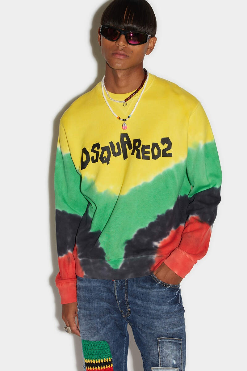 D2 JAMAICA TIE&DYE COOL SWEATSHIRT - 1