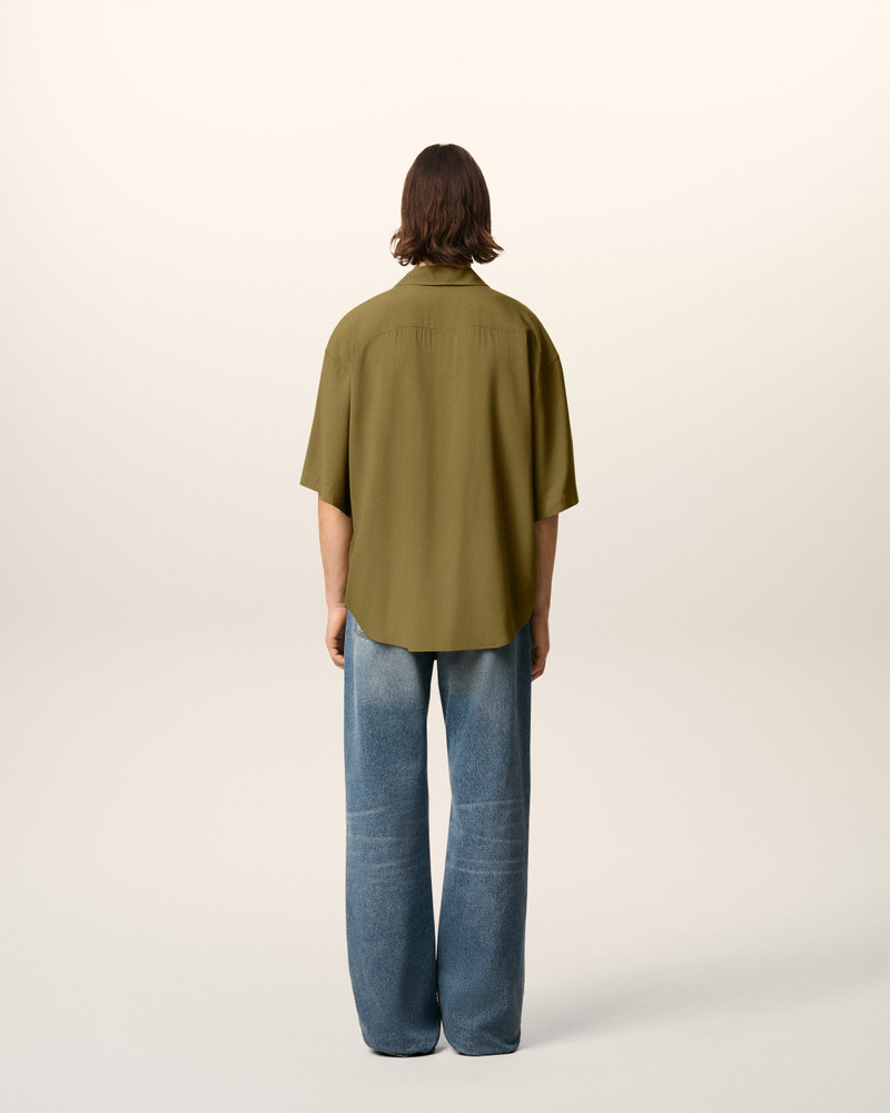 GREEN AMI CAMP SHORT SLEEVED SHIRT 5