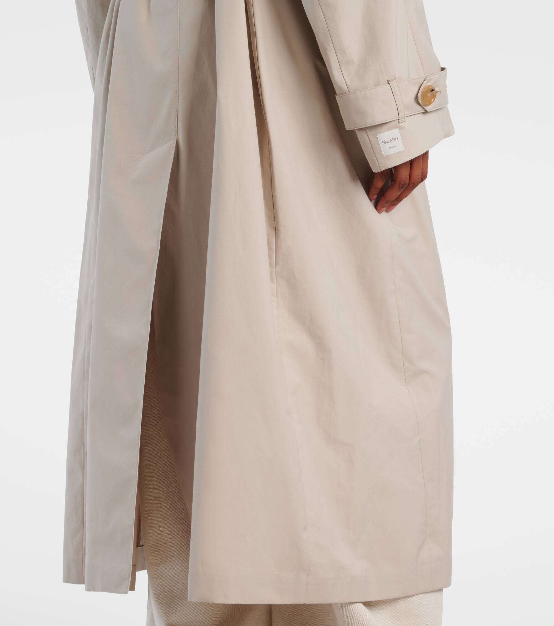 Strench cotton-blend twill trench coat - 5