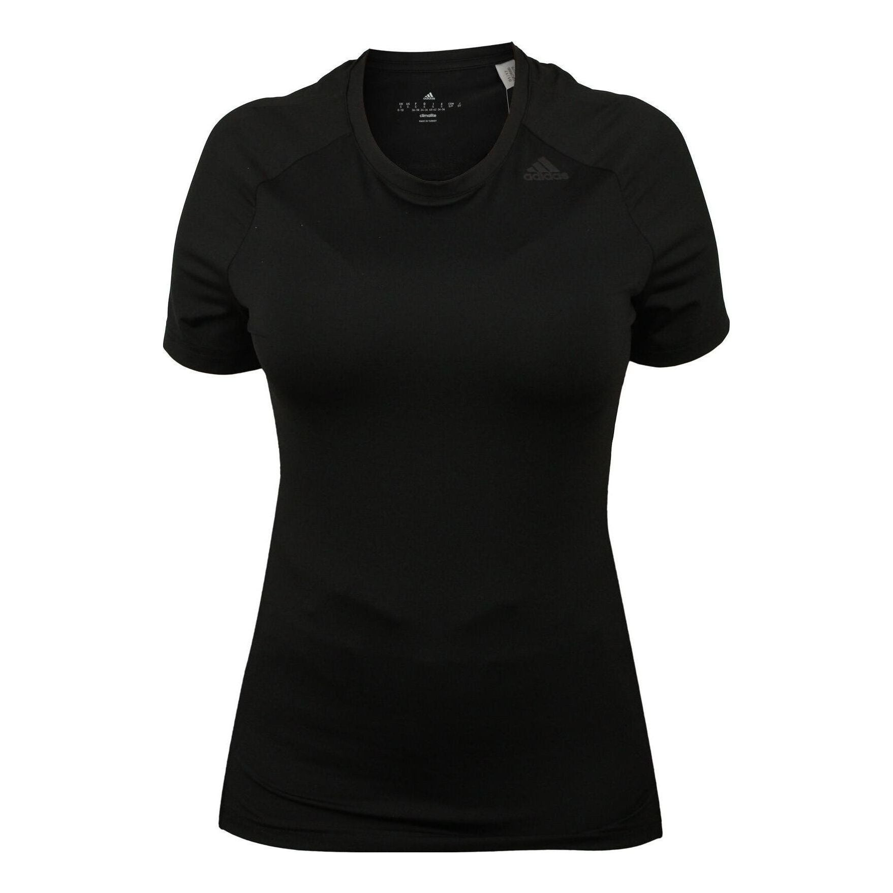 (WMNS) adidas D2M Solid T-Shirt 'Black' BK2688 - 1