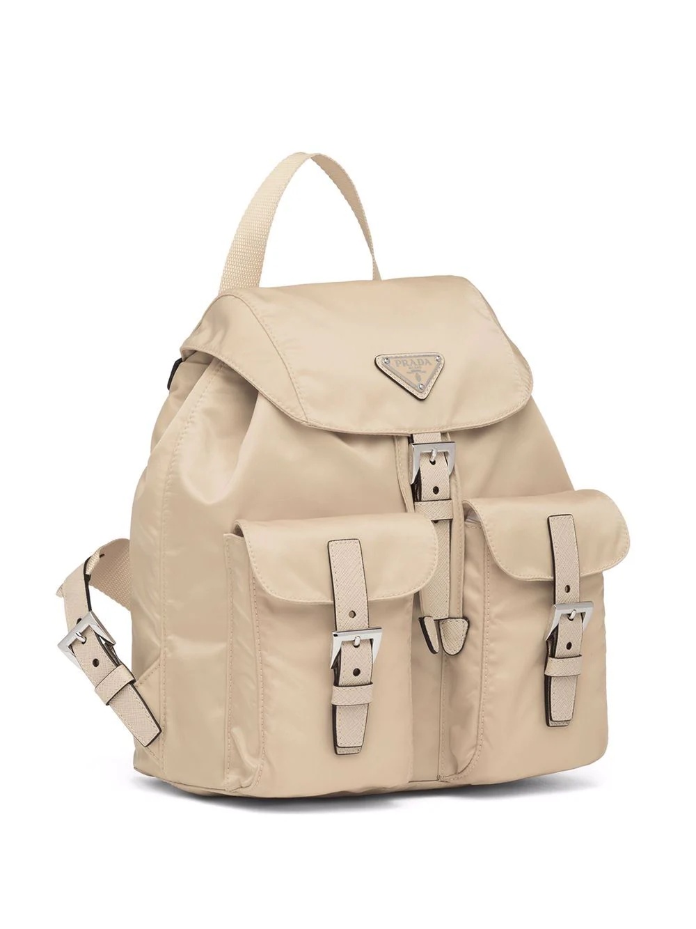 small logo-plaque backpack - 3