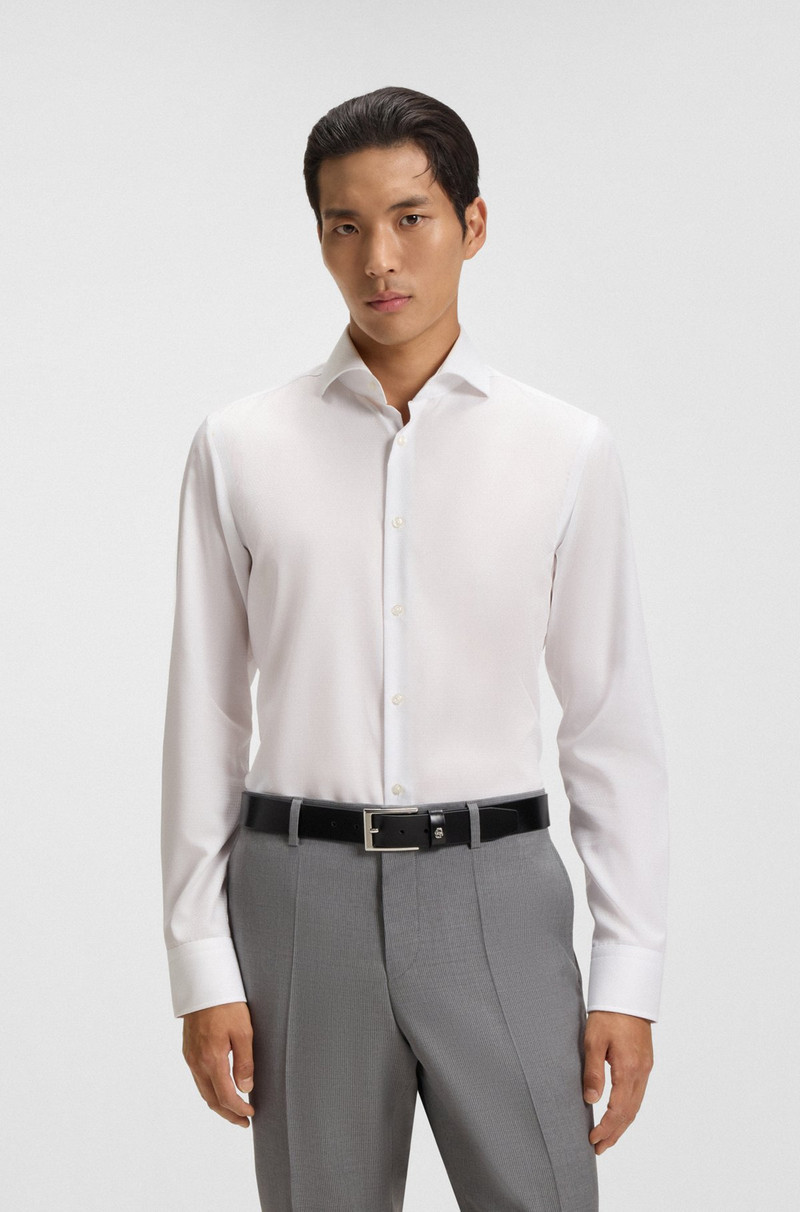 WRINKLE-RESISTANT SLIM-FIT SHIRT IN COTTON TWILL 2