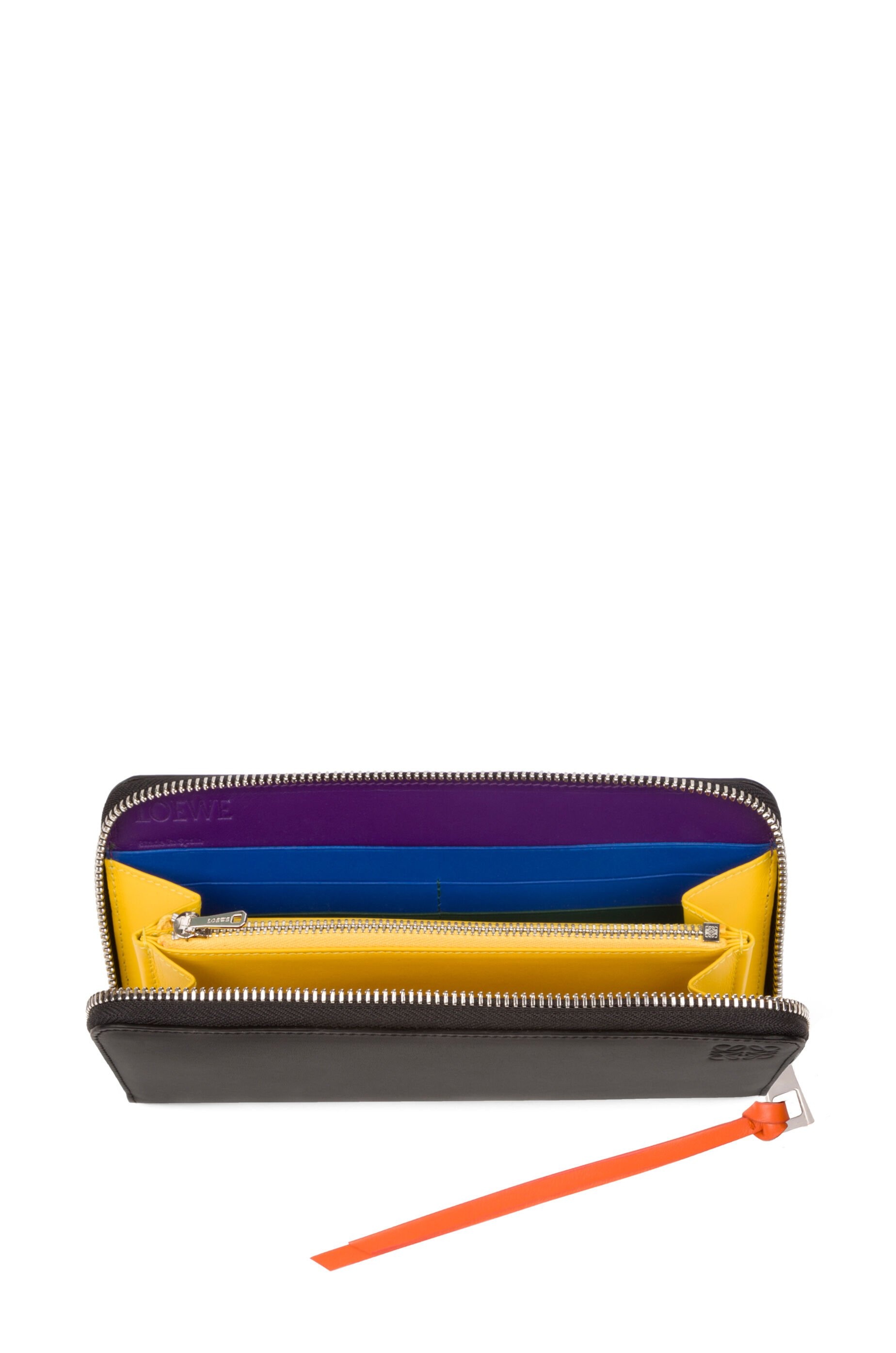 Rainbow Zip around wallet in soft calfskin - 2