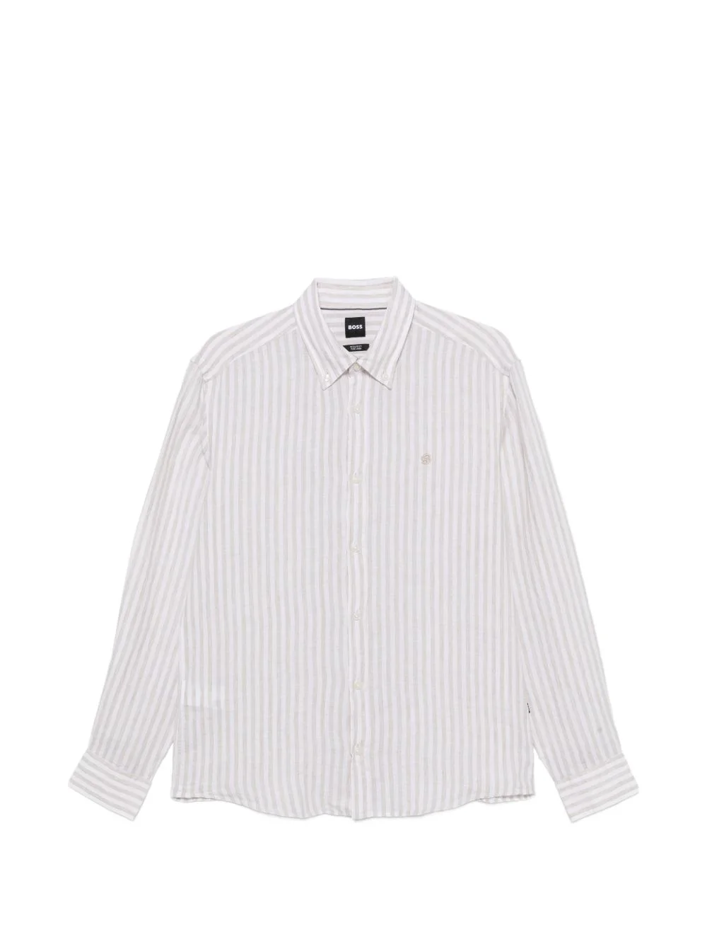 striped button-down shirt - 1