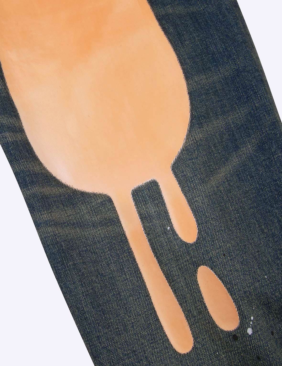 Graffiti Daicock Print Carrot Fit Jeans #2017 - 11