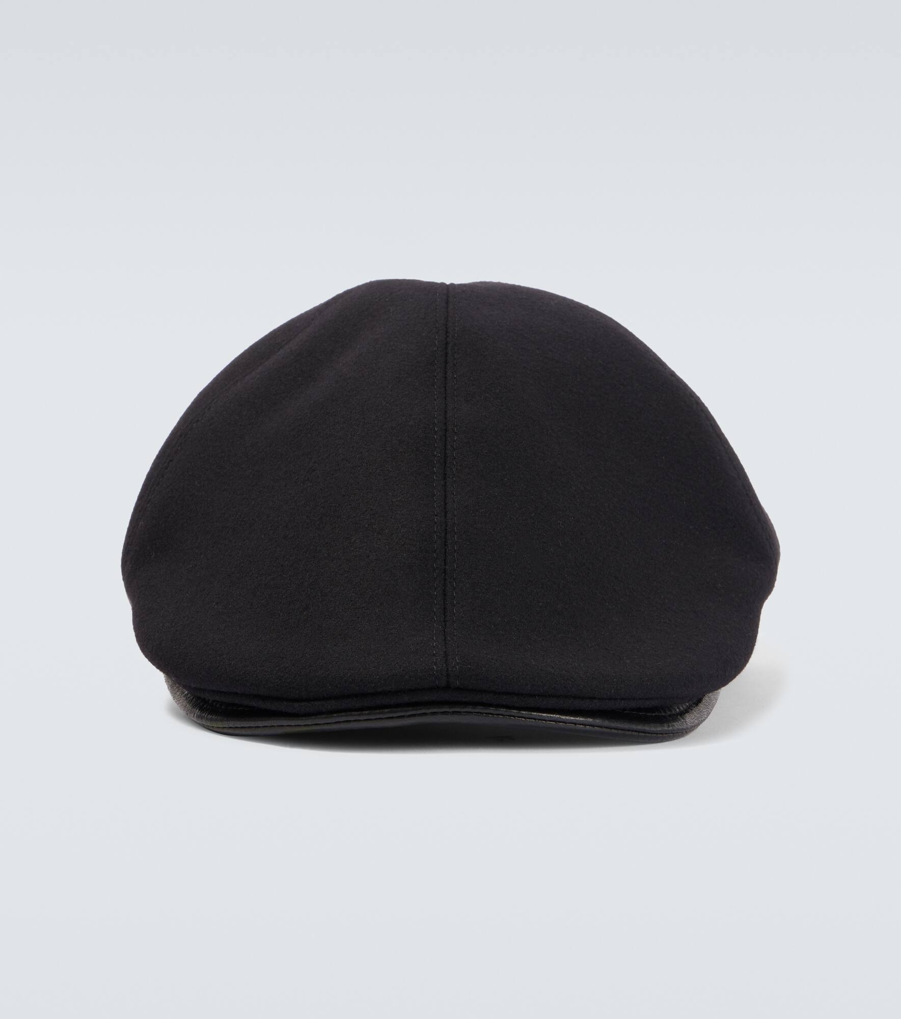 Wool and cashmere-blend flat cap - 1