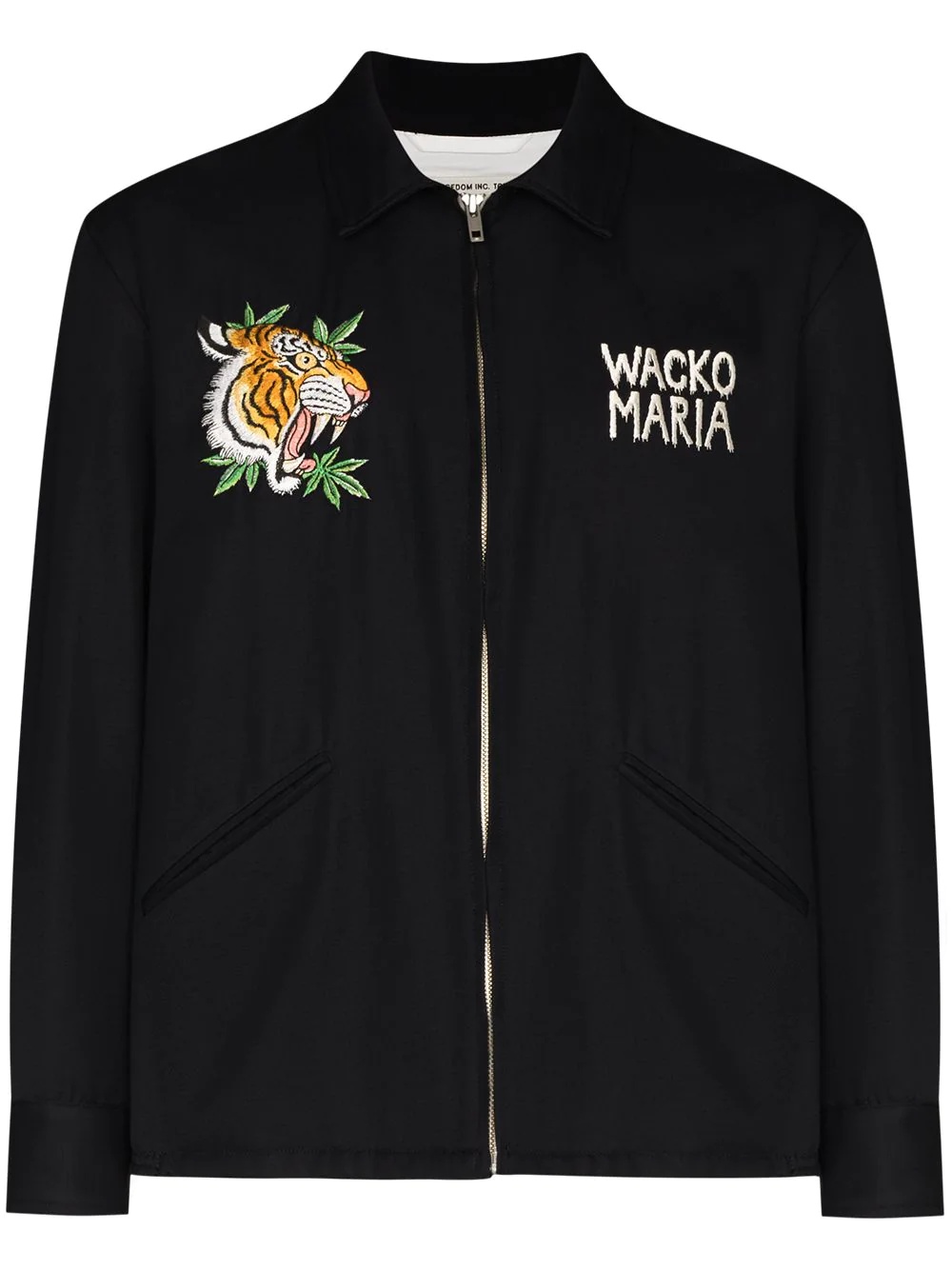 x Tim Lehi Vietnam tiger-embroidered shirt jacket - 1