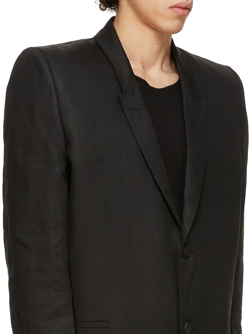 satin-finish blazer 4