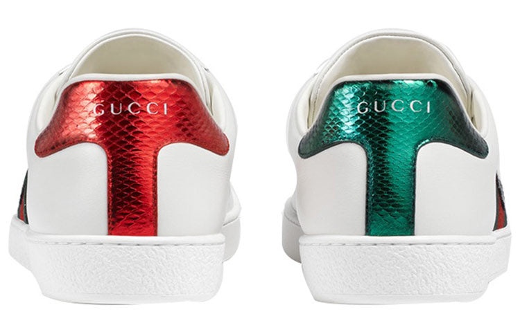 Gucci ACE Series Cowhide Embroidered Sports Shoe 'White' 457132-A38G0-9064 - 4