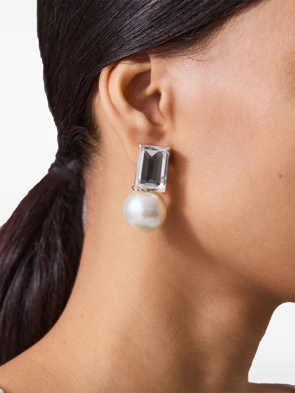 crystal-embellished earrings - 3