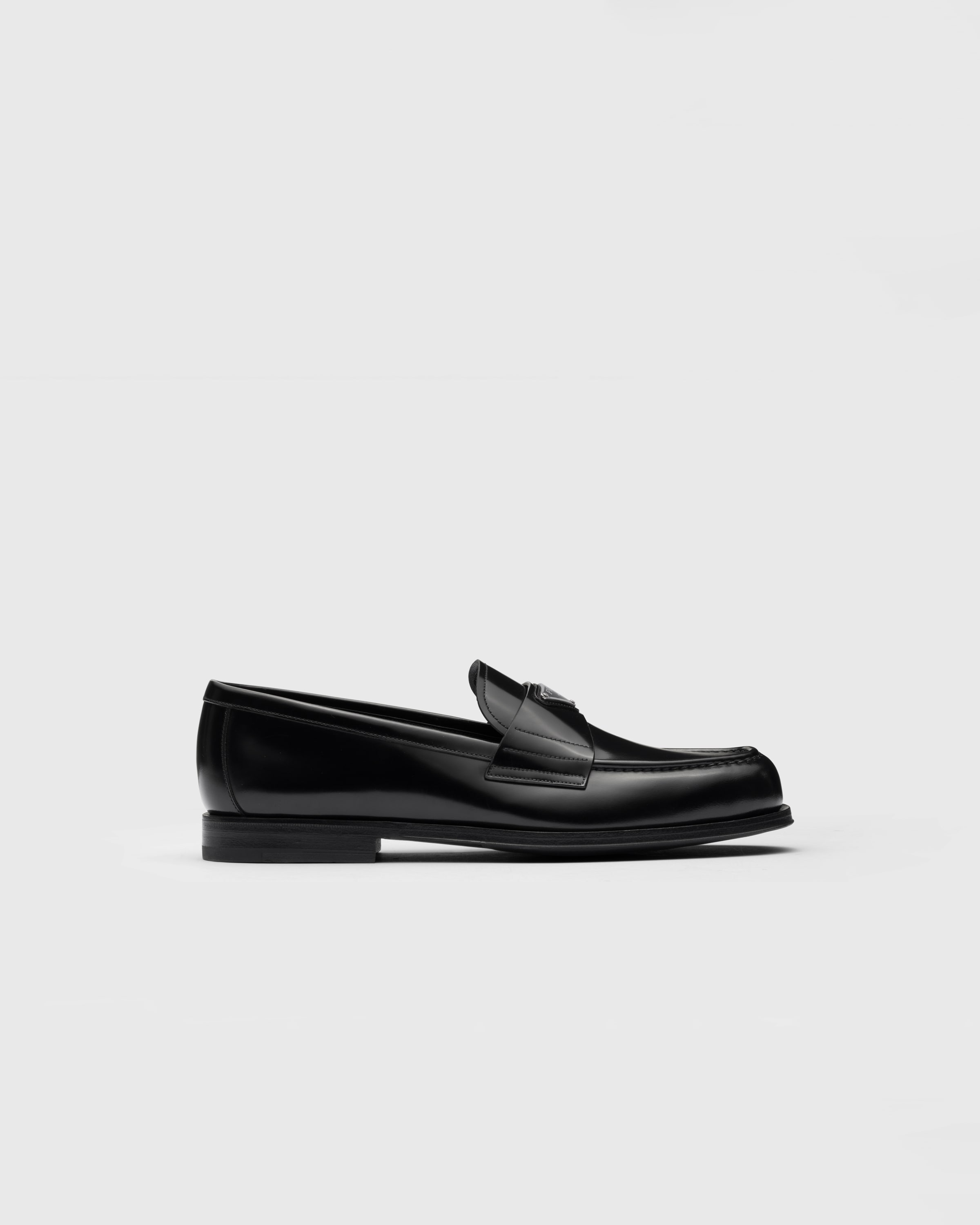 Brushed leather loafers - 2