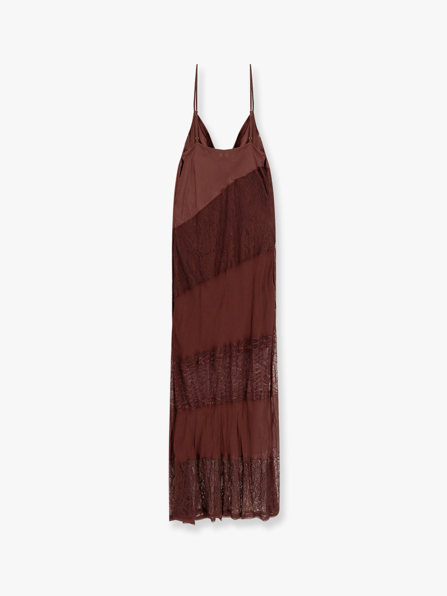 Pinko Ibis Satin And Lace Long Dress - 2