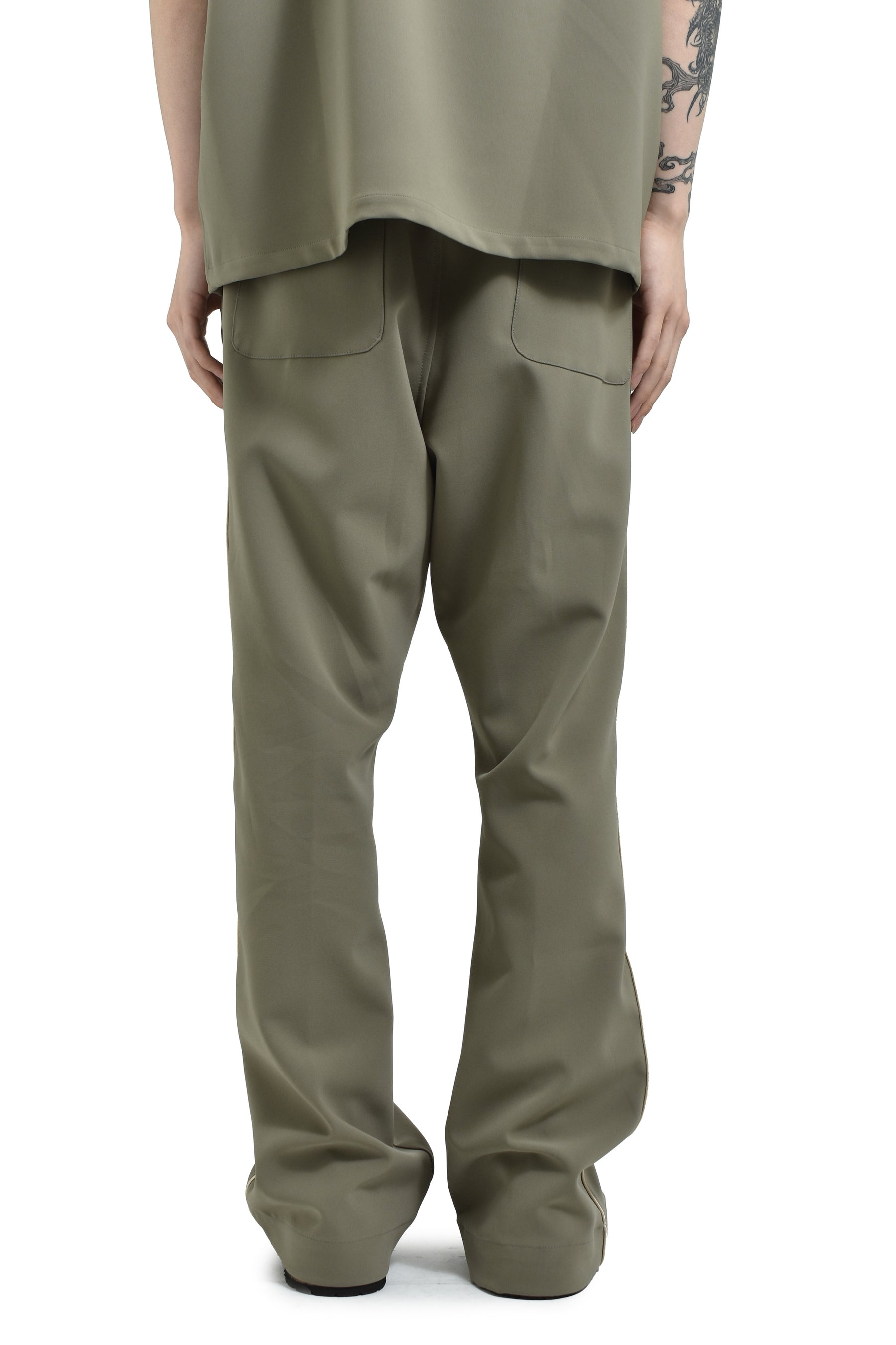 PIPING COWBOY PANT - POLY DOUBLE CLOTH(EXCLUSIVE) / D.GRY - 2