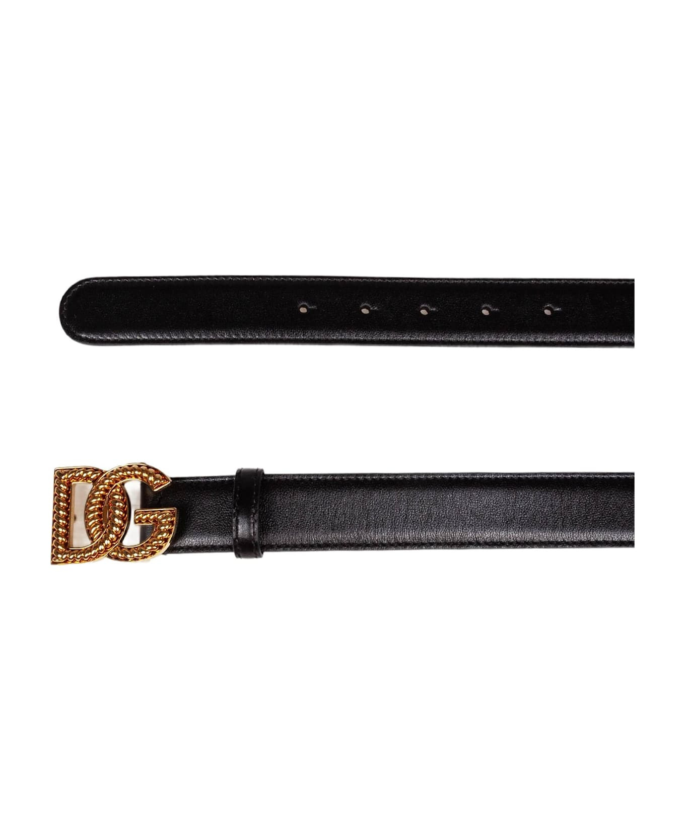 Black Leather Belt - 2