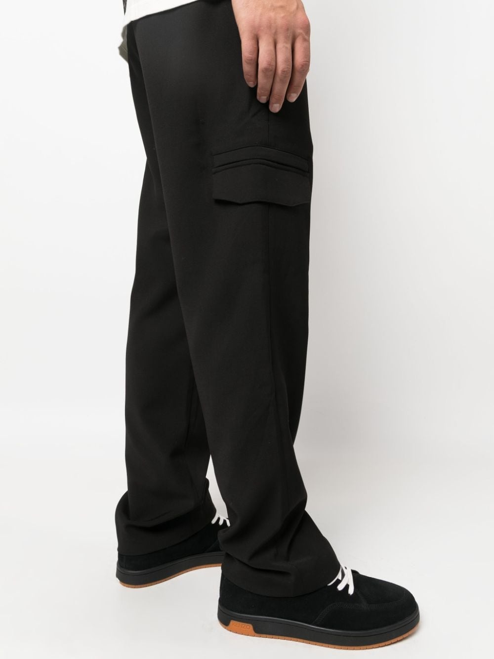 cargo-pocket straight-leg trousers - 5