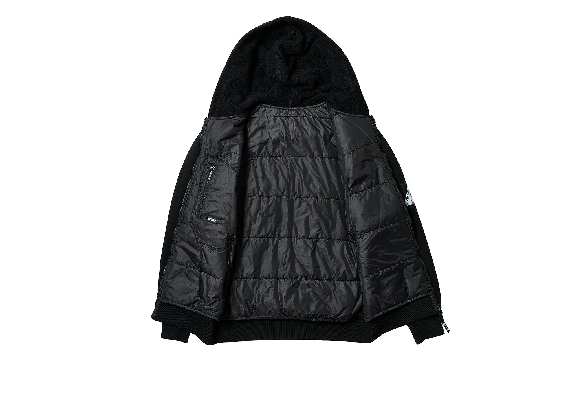 REVERSIBLE VEST HOOD BLACK - 4