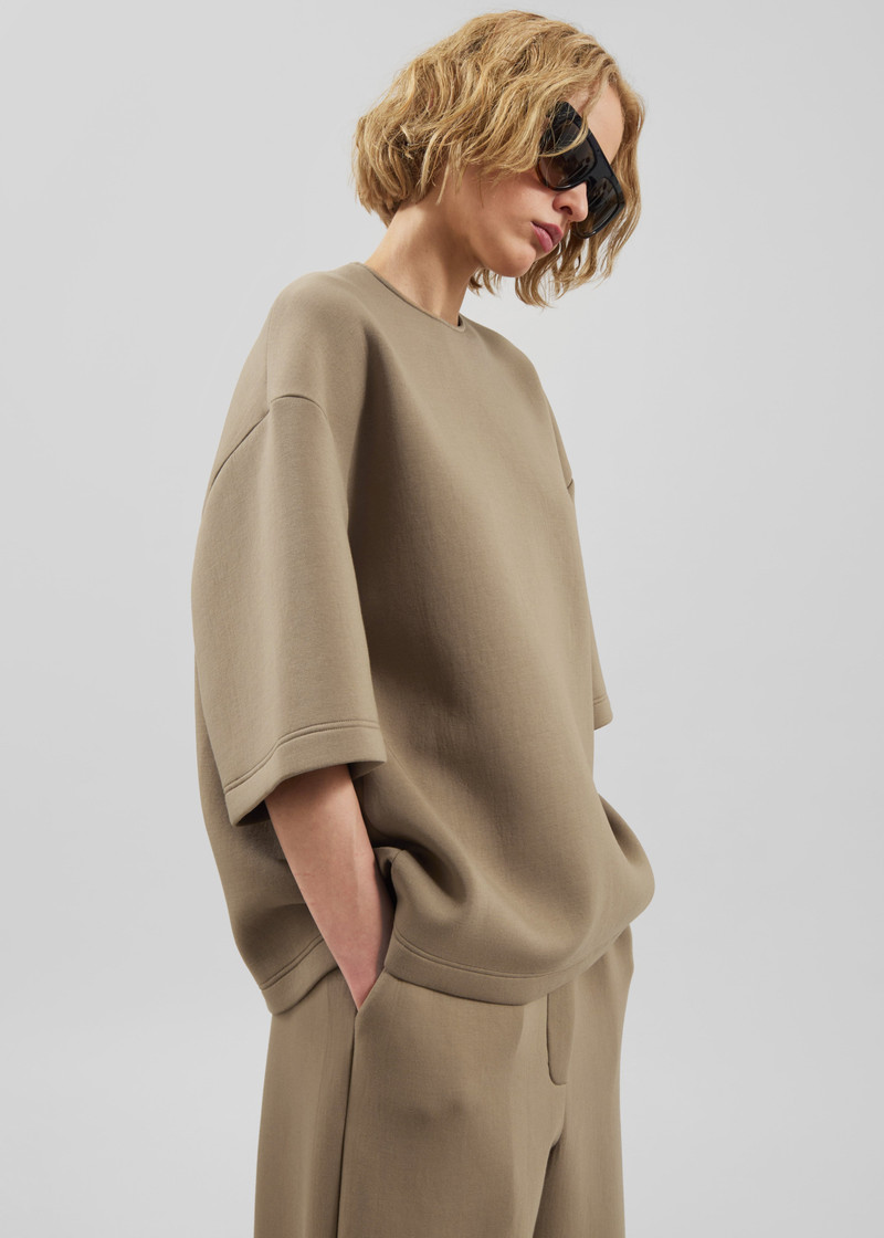 Delancey Neoprene Tee - Camel 6