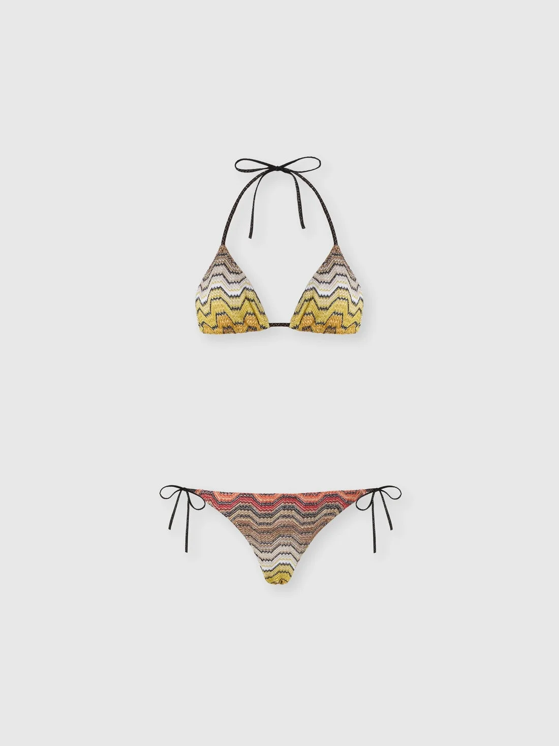 Bikini in viscose lamé blend - 1