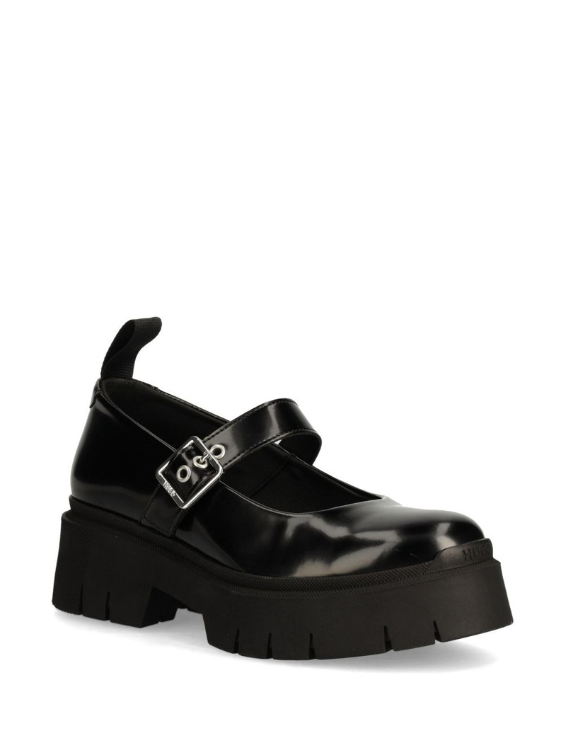 HUGO round-toe buckled brogues outlook