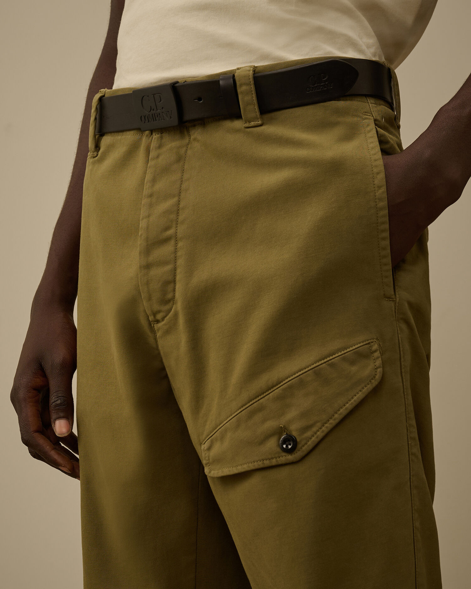 Leather Buckle Logo Belt - 5
