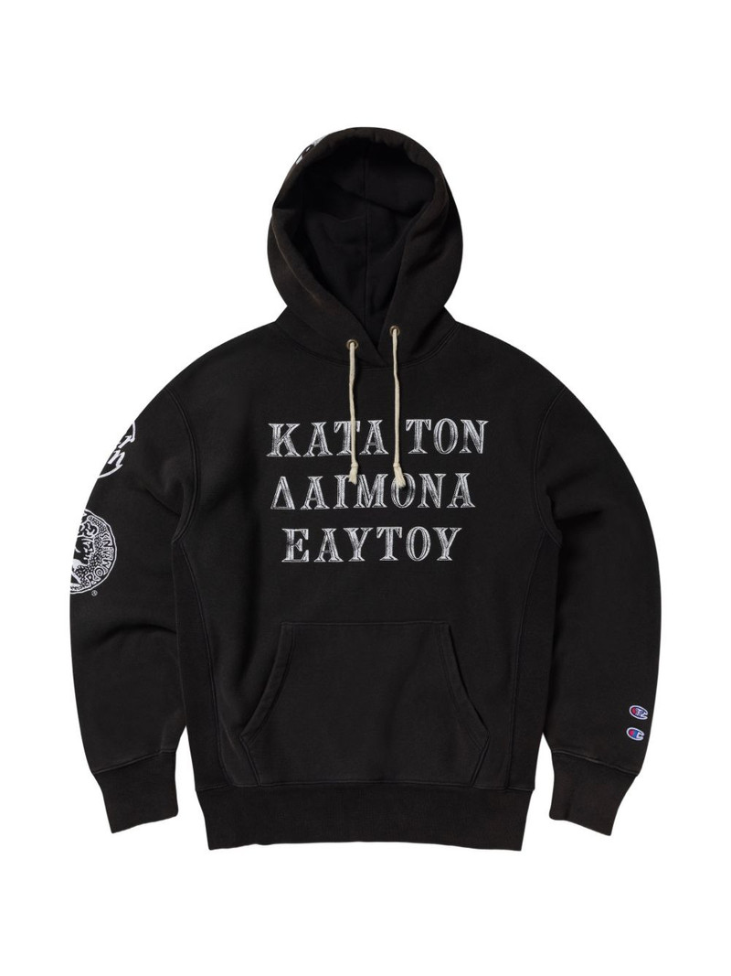 x Aries graphic-print drawstring hoodie 1