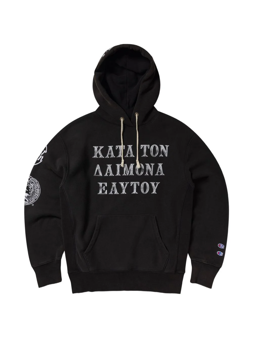 x Aries graphic-print drawstring hoodie - 1