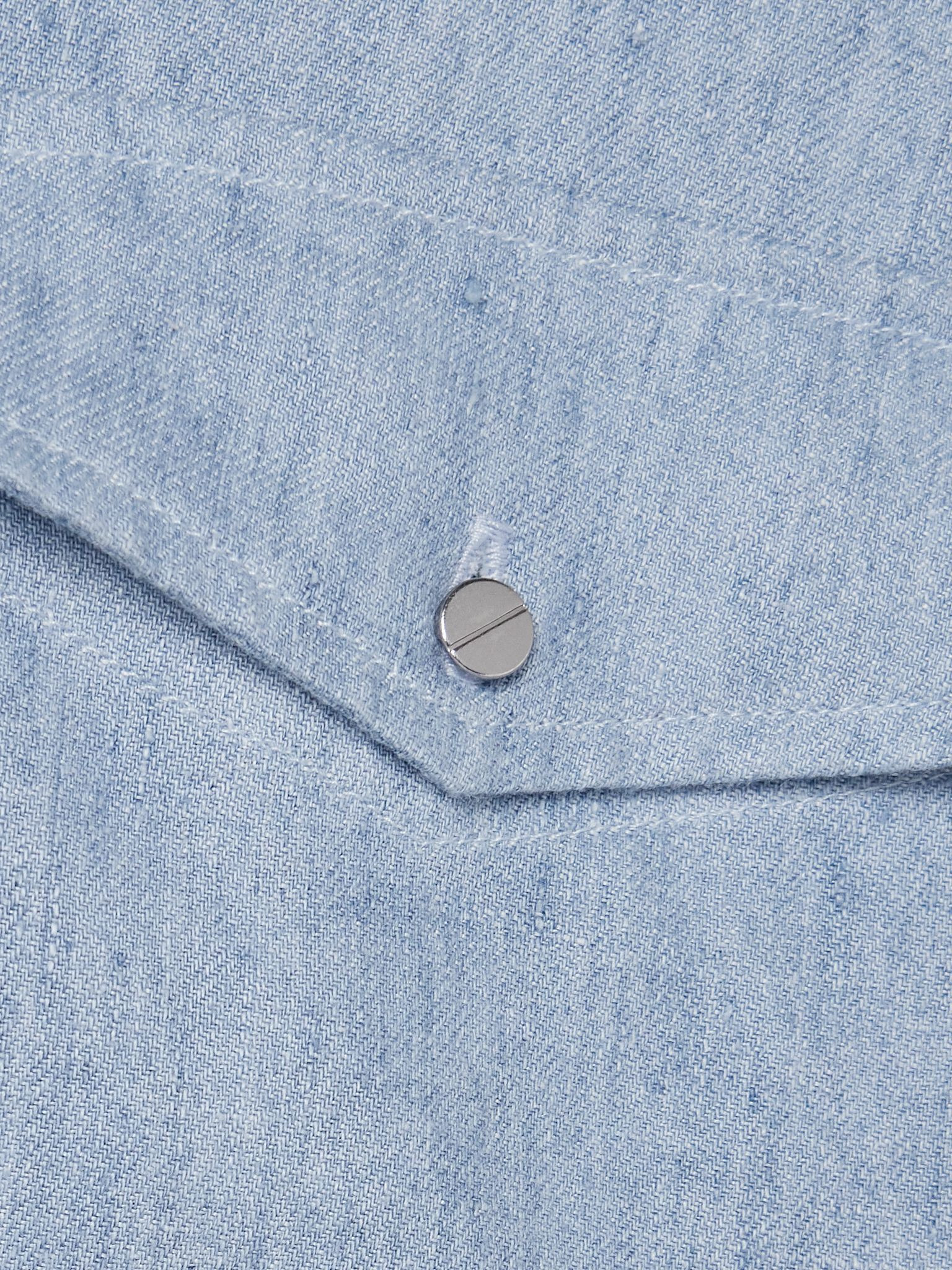 New Carter hemp denim shirt Light blue - 5
