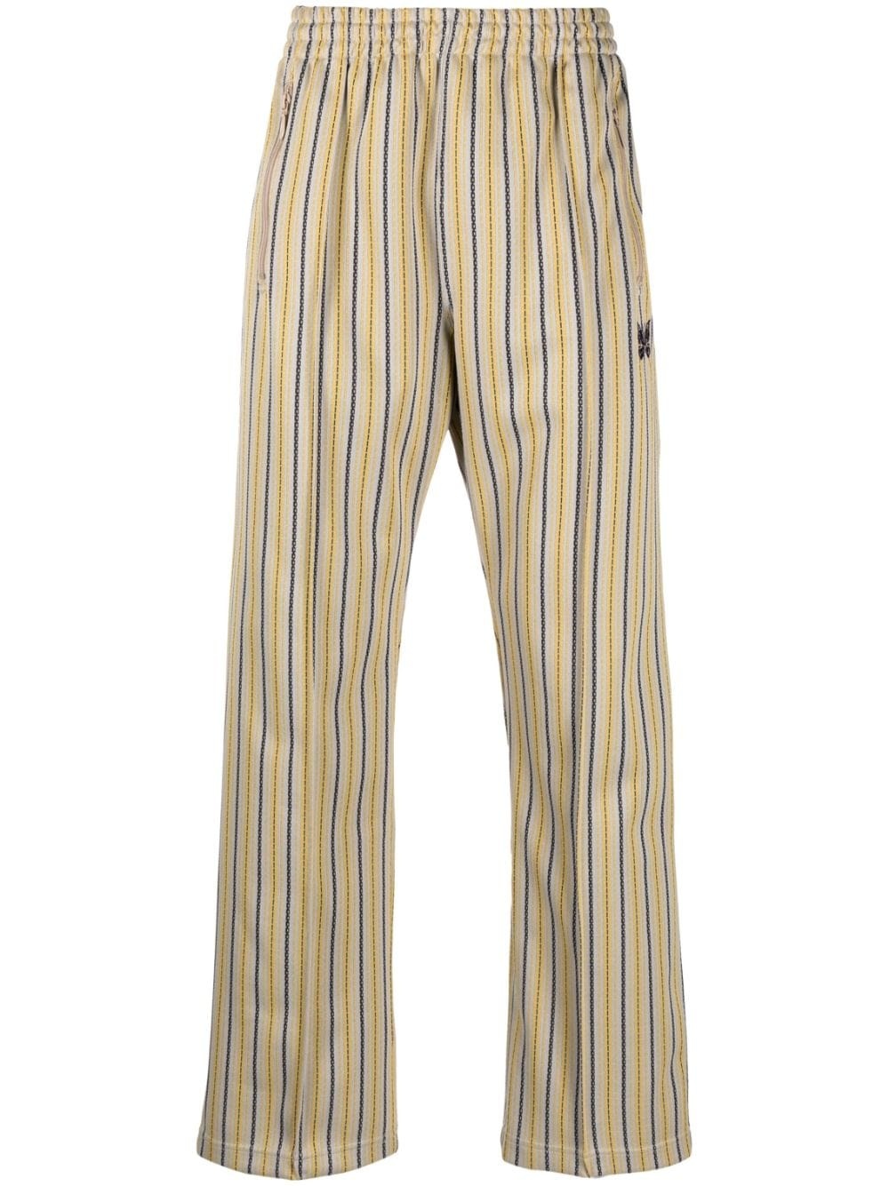 NEEDLES stripe-print elasticated-waist track pants | REVERSIBLE