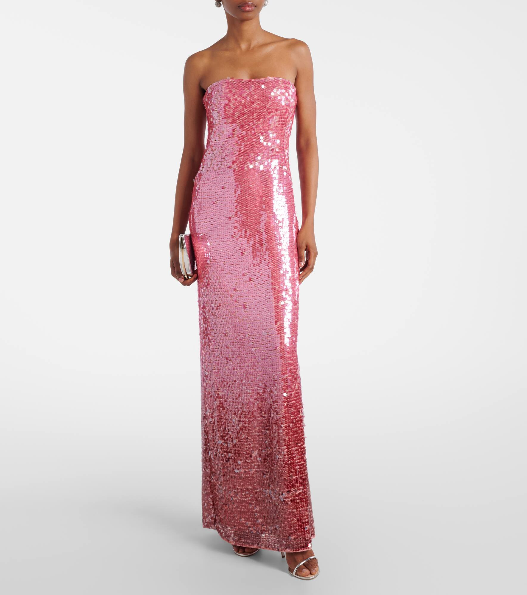 Leilani sequined strapless gown - 2