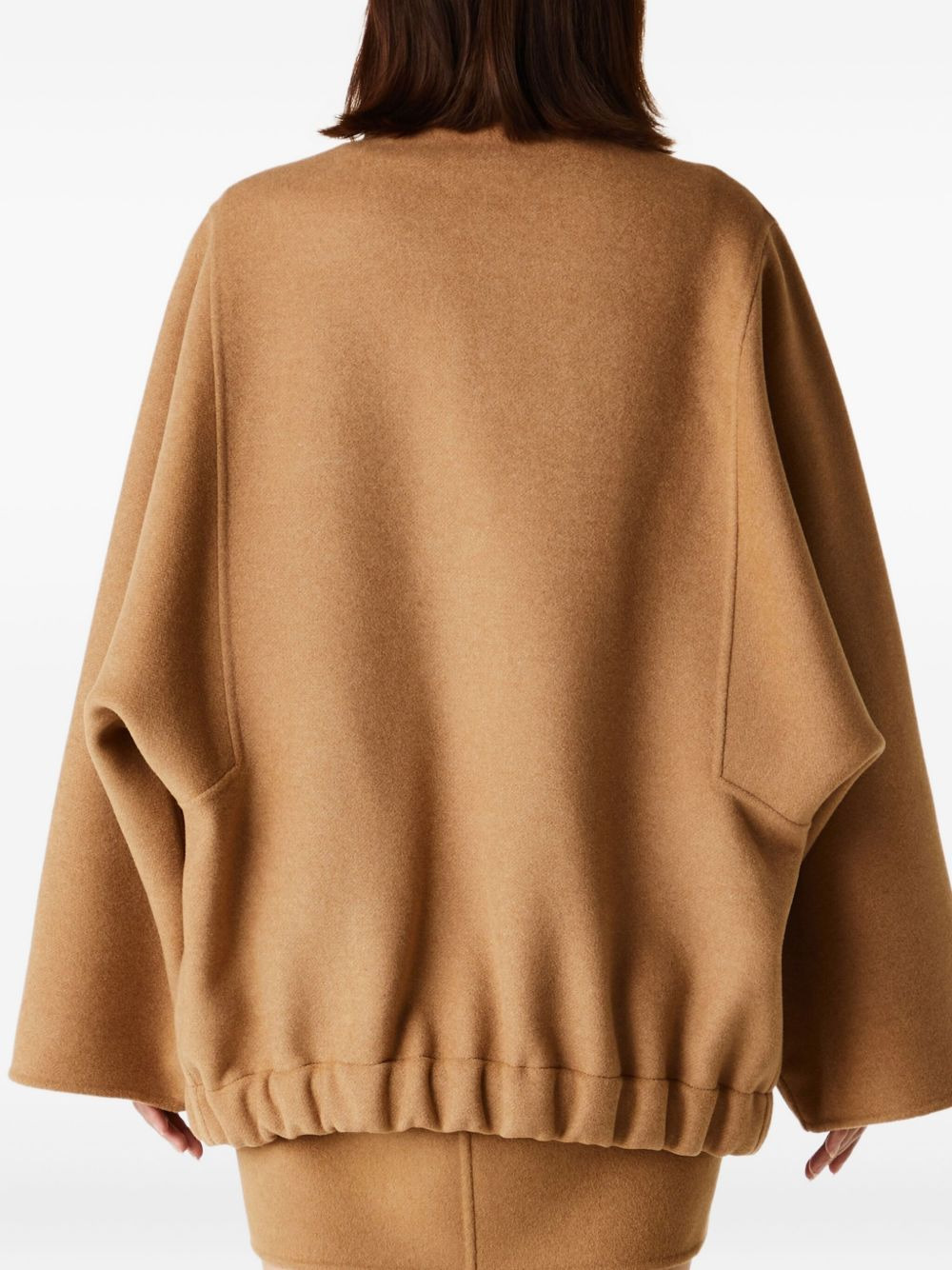 wide-sleeve zip-front jacket - 3