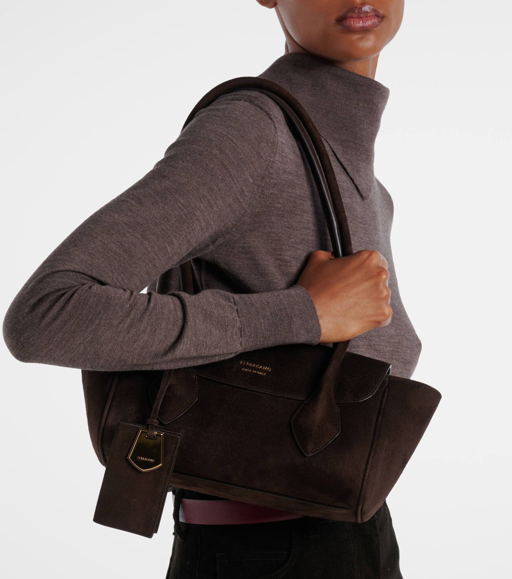 Firenze Small suede tote bag - 2