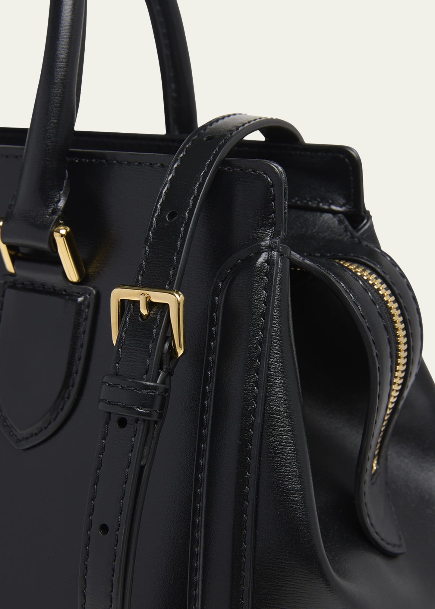 Birdee Large Leather Shoulder Bag - 5