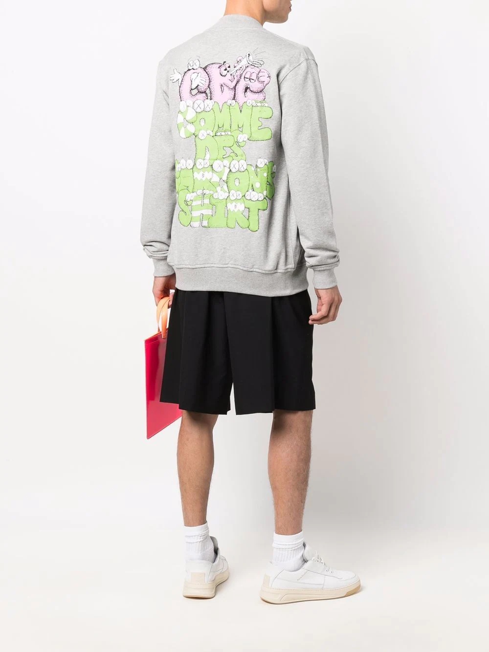 x Kaws logo-print zip-up jumper - 2