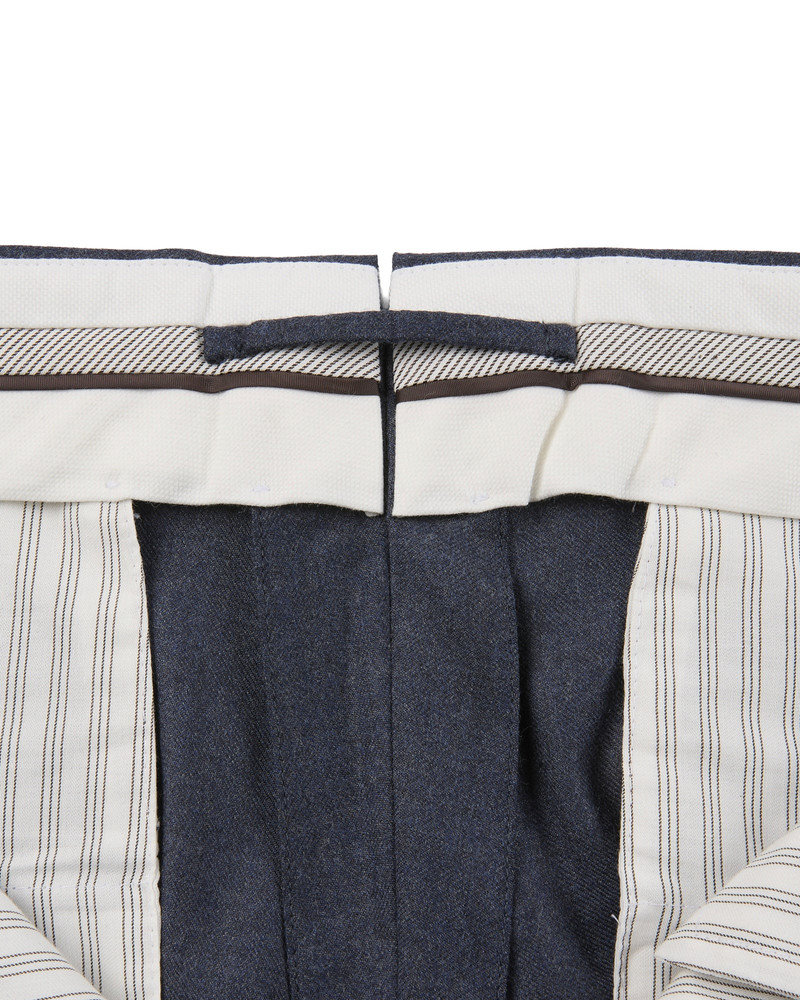 Tapered-fit wool blend trousers 7