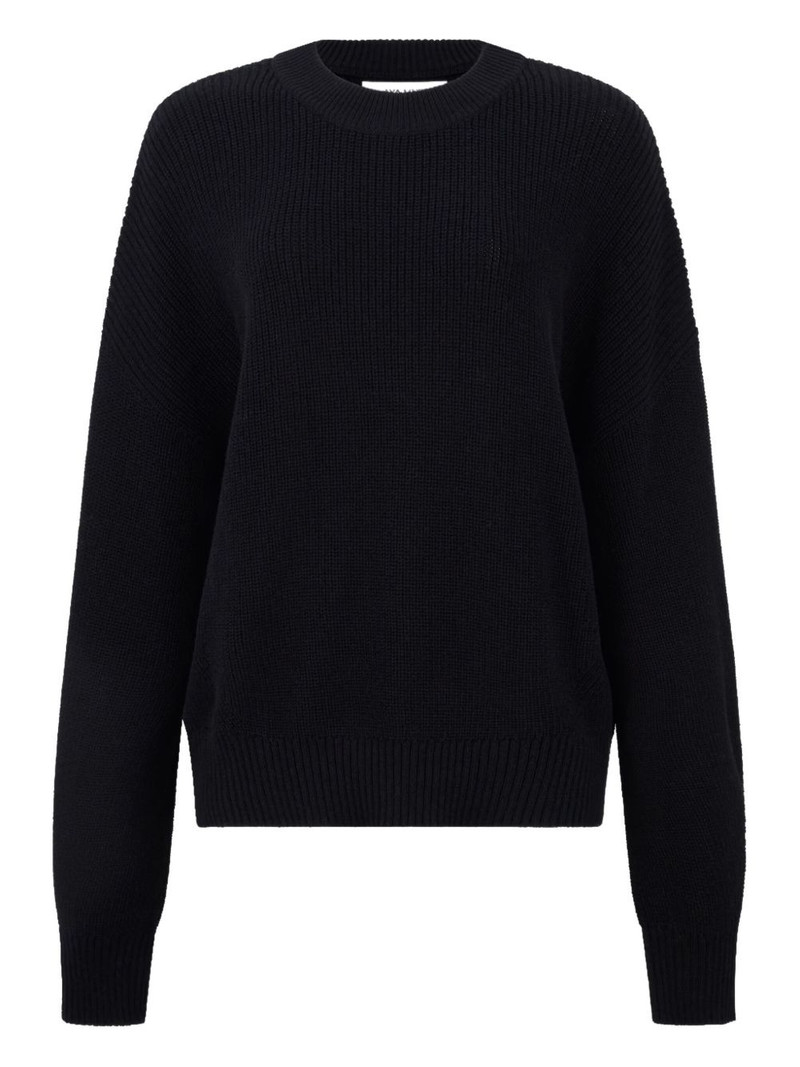 round-neck ribbed sweater 1