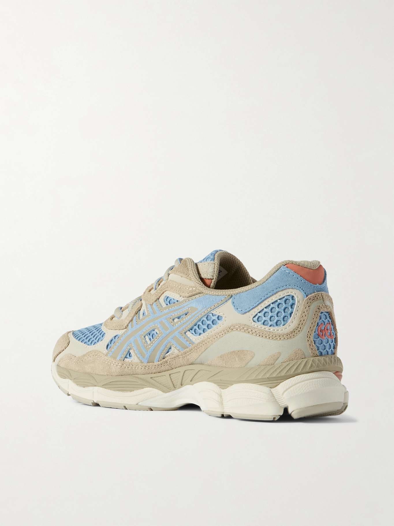 GEL-NYC leather and suede-trimmed mesh sneakers - 3