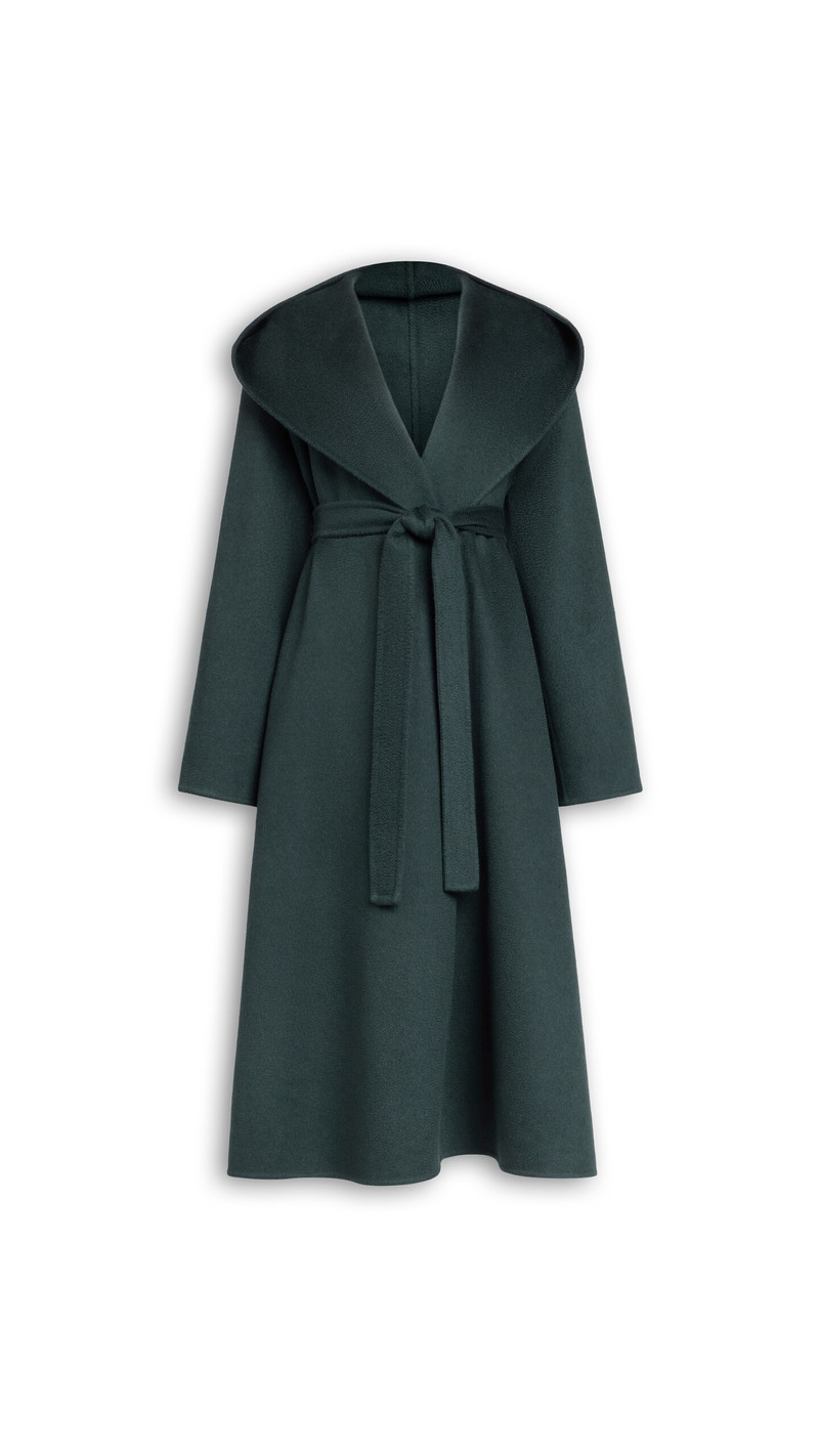 HOOD CASHMERE WRAP COAT 1