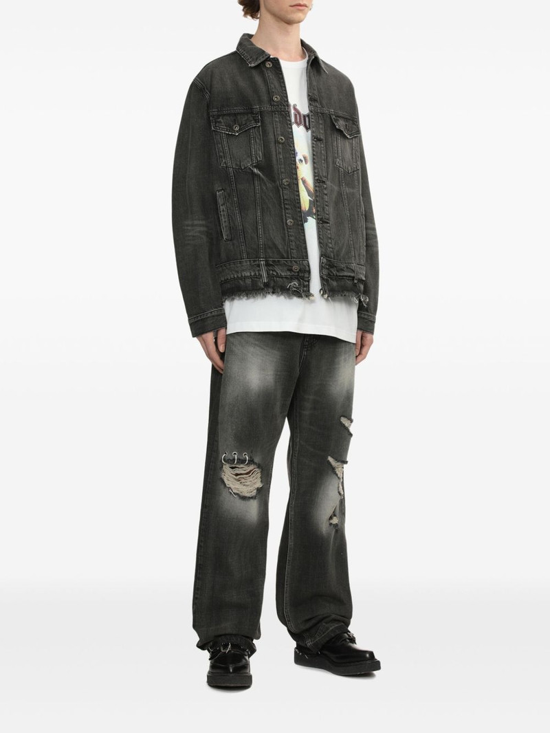 We11done belted denim jacket outlook