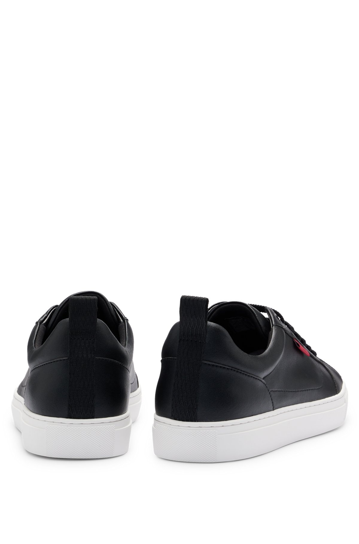 CUPSOLE TRAINERS IN FAUX LEATHER WITH LOGO FLAG - 5