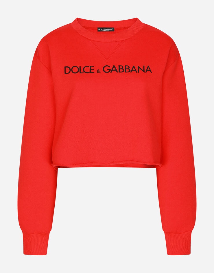 Jersey sweatshirt with “Dolce & Gabbana” print - 1