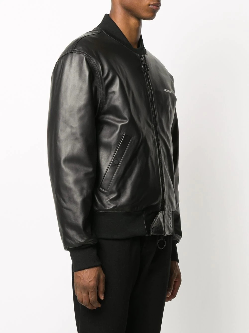 leather Agreement bomber jacket - 3