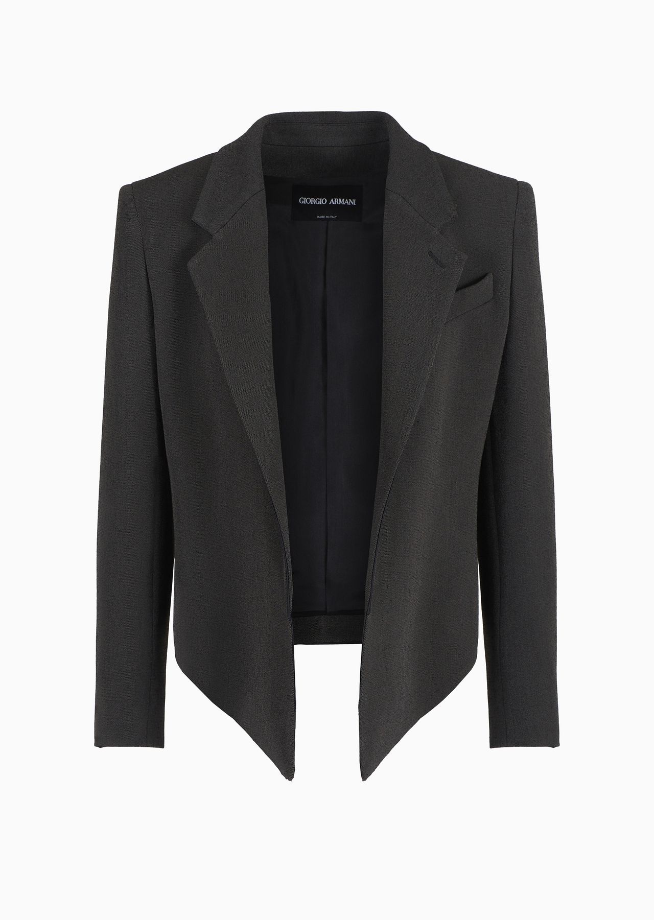 Single-breasted jacket in stretch viscose - 1