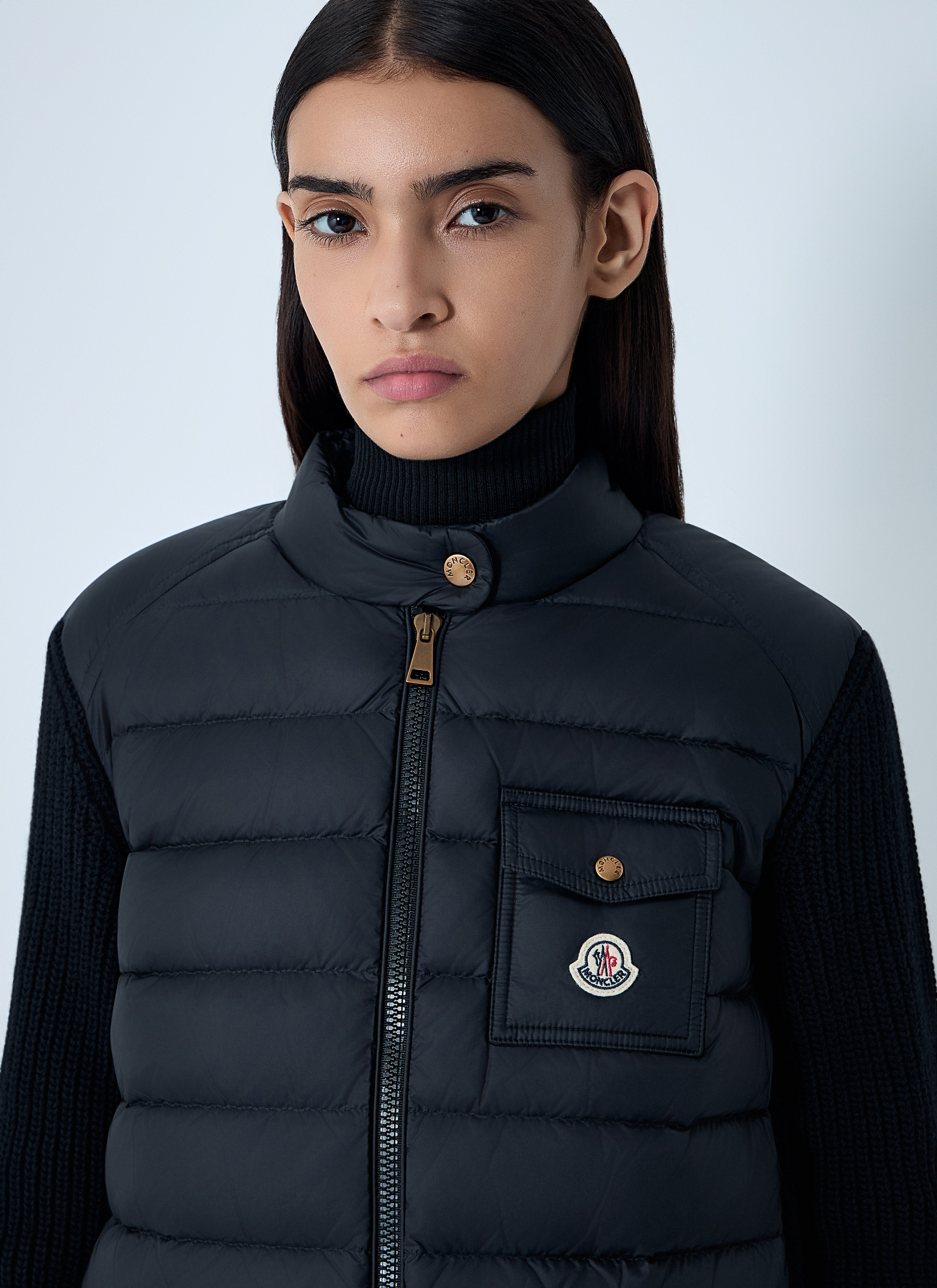 Moncler Women Wool-And-Cashmere-Blend Cardigan - 5